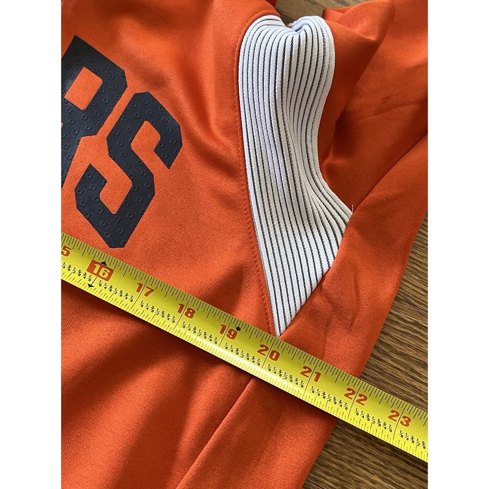 Chicago Bears Nike Mens Medium Orange Sideline Stack Performance Pullover Hoodie - Picture 9 of 10